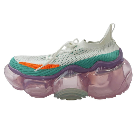 グラウンズ MOOPIE T2 ムーピー T2 WHITE COBALT GREEN / DIRTY PINK スニーカー ホワイト系 マルチカラー系 26cm【中古】