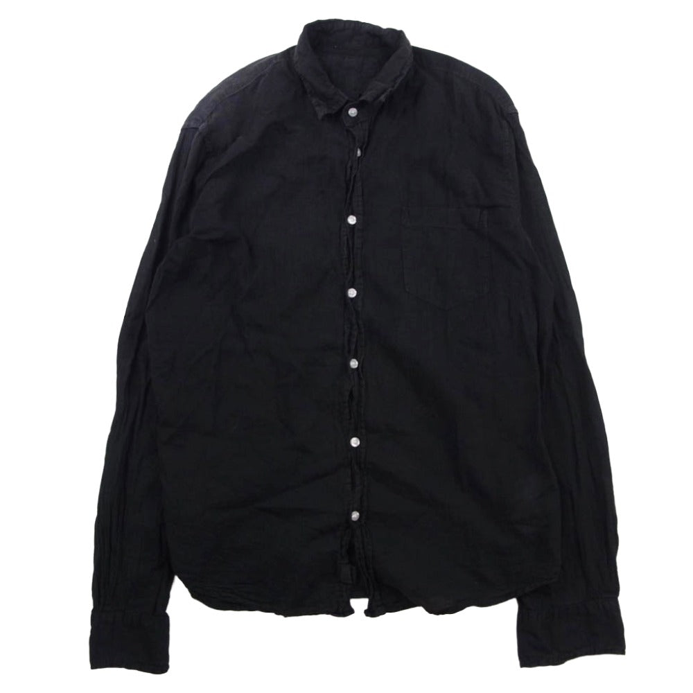 Frank&Eileen フランクアンドアイリーン LUKE Poplin Shirts ルーク ポプリン シャツ 長袖シャツ ブラック系 S【中古】