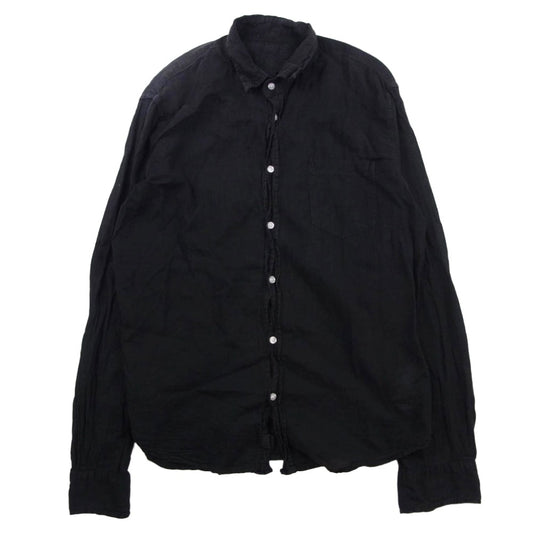 Frank&Eileen フランクアンドアイリーン LUKE Poplin Shirts ルーク ポプリン シャツ 長袖シャツ ブラック系 S【中古】