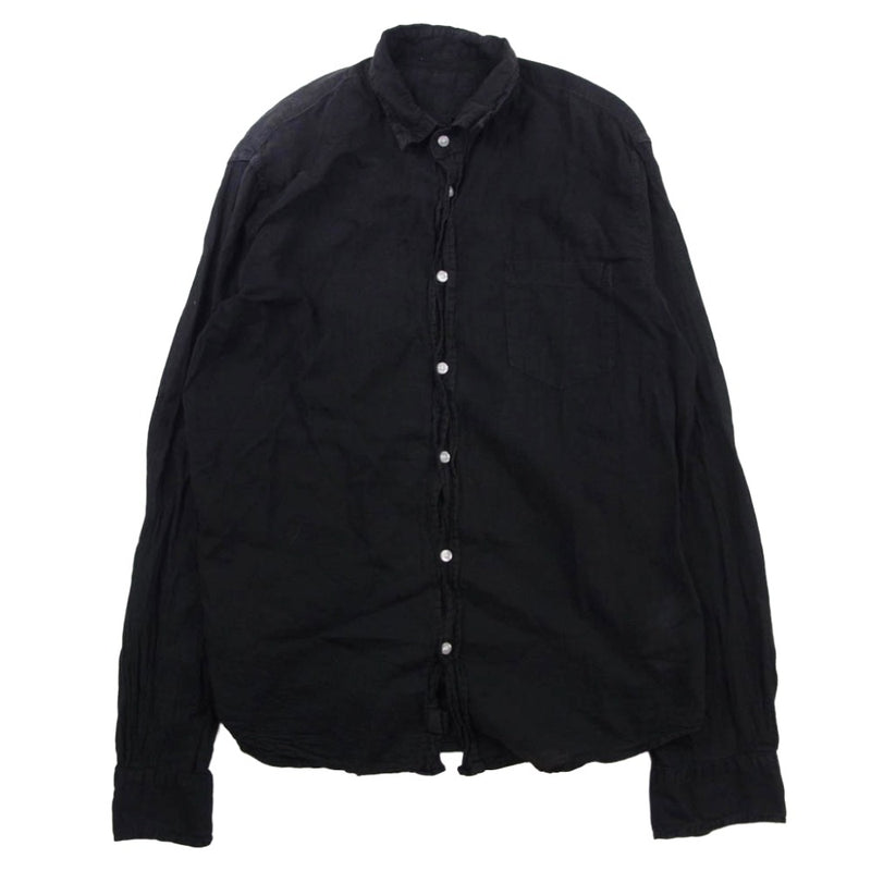 Frank&Eileen フランクアンドアイリーン LUKE Poplin Shirts ルーク ポプリン シャツ 長袖シャツ ブラック系 S【中古】