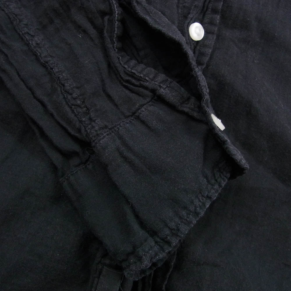 Frank&Eileen フランクアンドアイリーン LUKE Poplin Shirts ルーク ポプリン シャツ 長袖シャツ ブラック系 S【中古】
