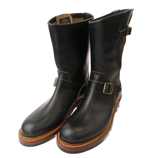ジョン ロフグレン ブーツメーカー LK-003 WABASH ENGINEER BOOTS HORWEEN LEATHER CXL ウォバッシュ エンジニア ブーツ ブラック系 8.5【極上美品】【中古】