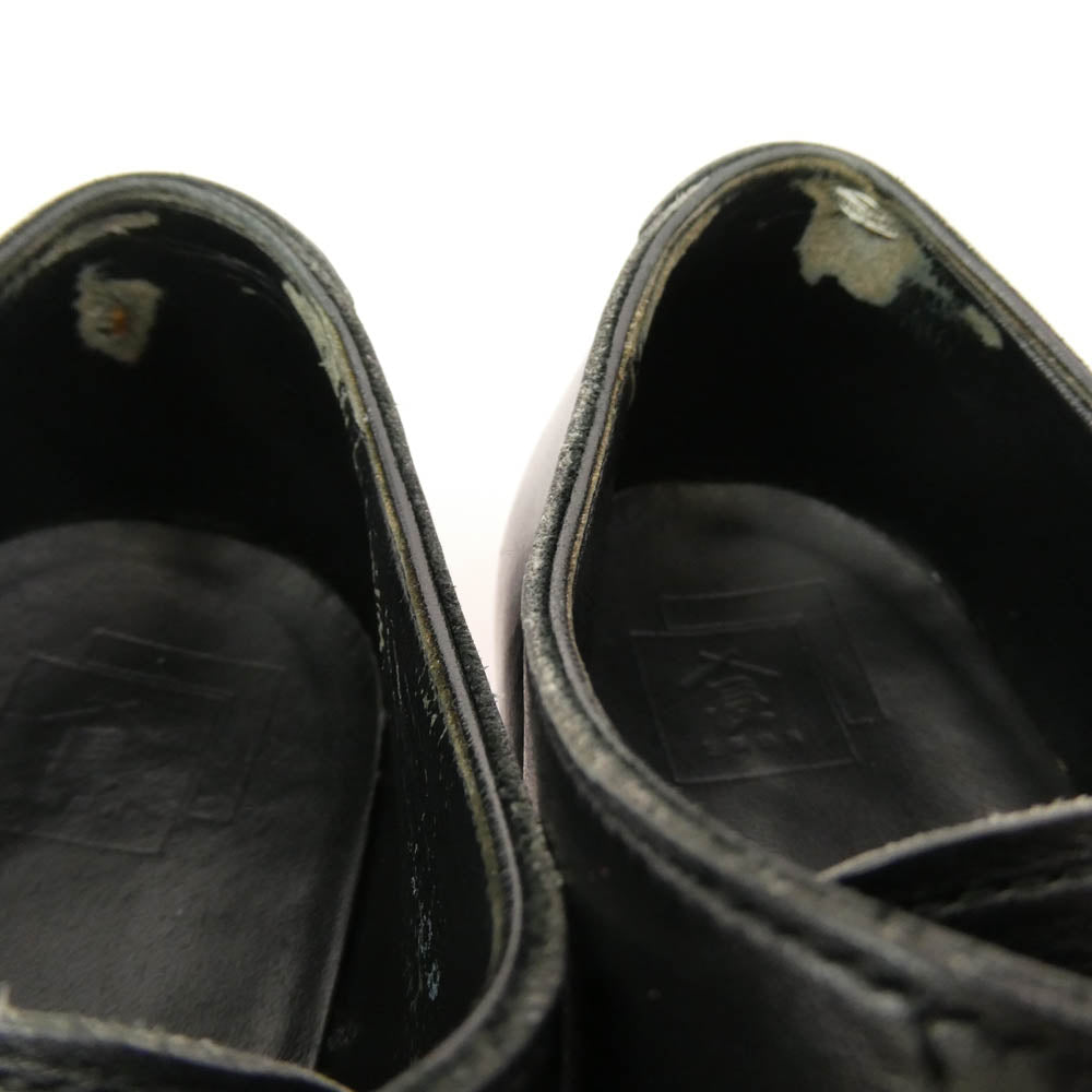 サンヨウヤマチョウ 友二郎 TOMOJIRO R2010 ストレートチップ シューズ ブラック系 7【中古】