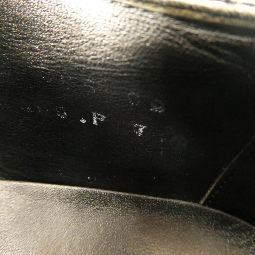 サンヨウヤマチョウ 友之介 TOMONOSUKE R309 ストレートチップ シューズ ブラック系 7【中古】