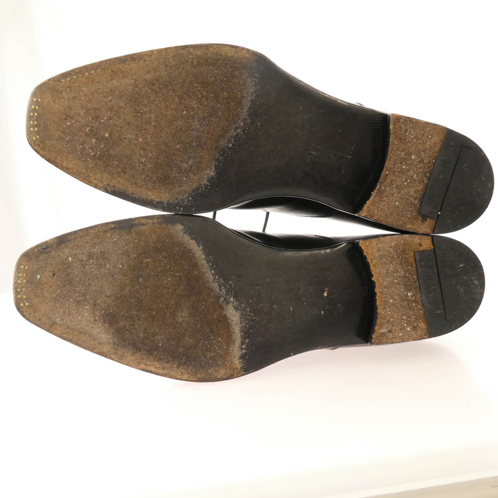 サンヨウヤマチョウ 友之介 TOMONOSUKE R309 ストレートチップ シューズ ブラック系 7【中古】