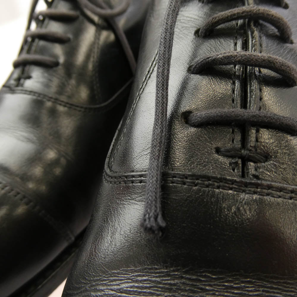 サンヨウヤマチョウ 友之介 TOMONOSUKE R309 ストレートチップ シューズ ブラック系 7【中古】