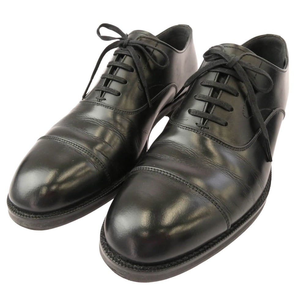 サンヨウヤマチョウ 07402-035 柔二 JUJI ストレートチップ シューズ ブラック系 7【中古】