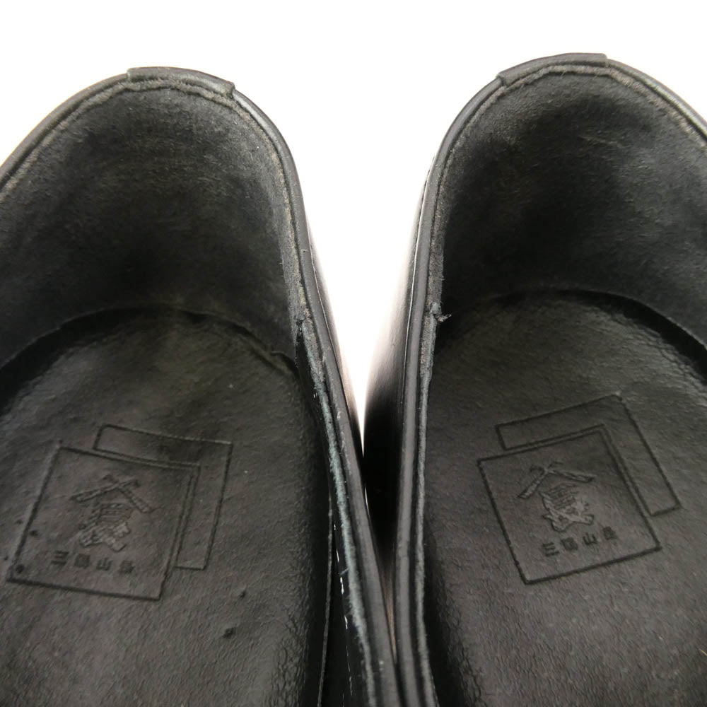 サンヨウヤマチョウ 07402-035 柔二 JUJI ストレートチップ シューズ ブラック系 7【中古】