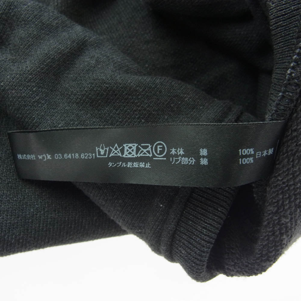 wjk ダブルジェイケイ mj62t ヘンリーネック スウェット ブラック系 S【中古】
