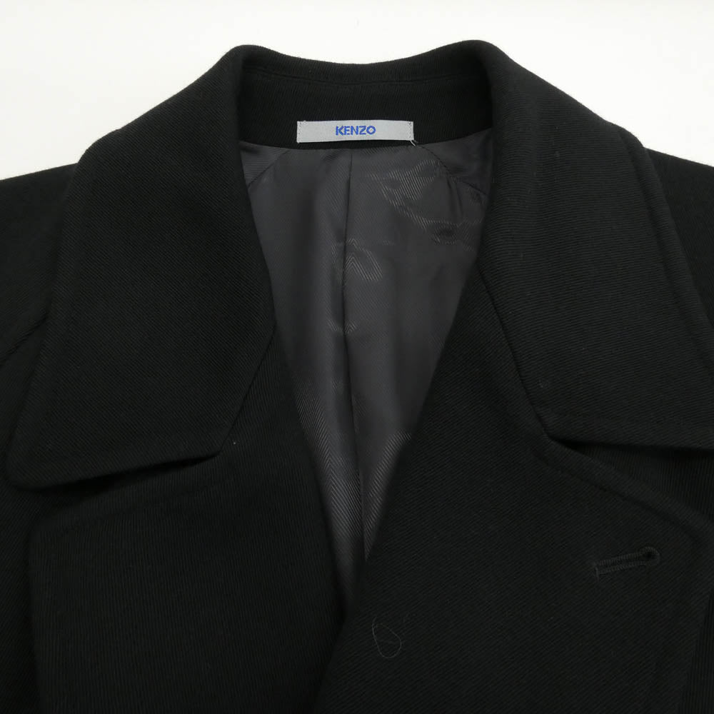 KENZO ケンゾー HOMME オム オールド ウール トレンチ コート ブラック系 2【中古】 KENZO ケンゾー HOMME オム オールド ウール トレンチ コート ブラック
