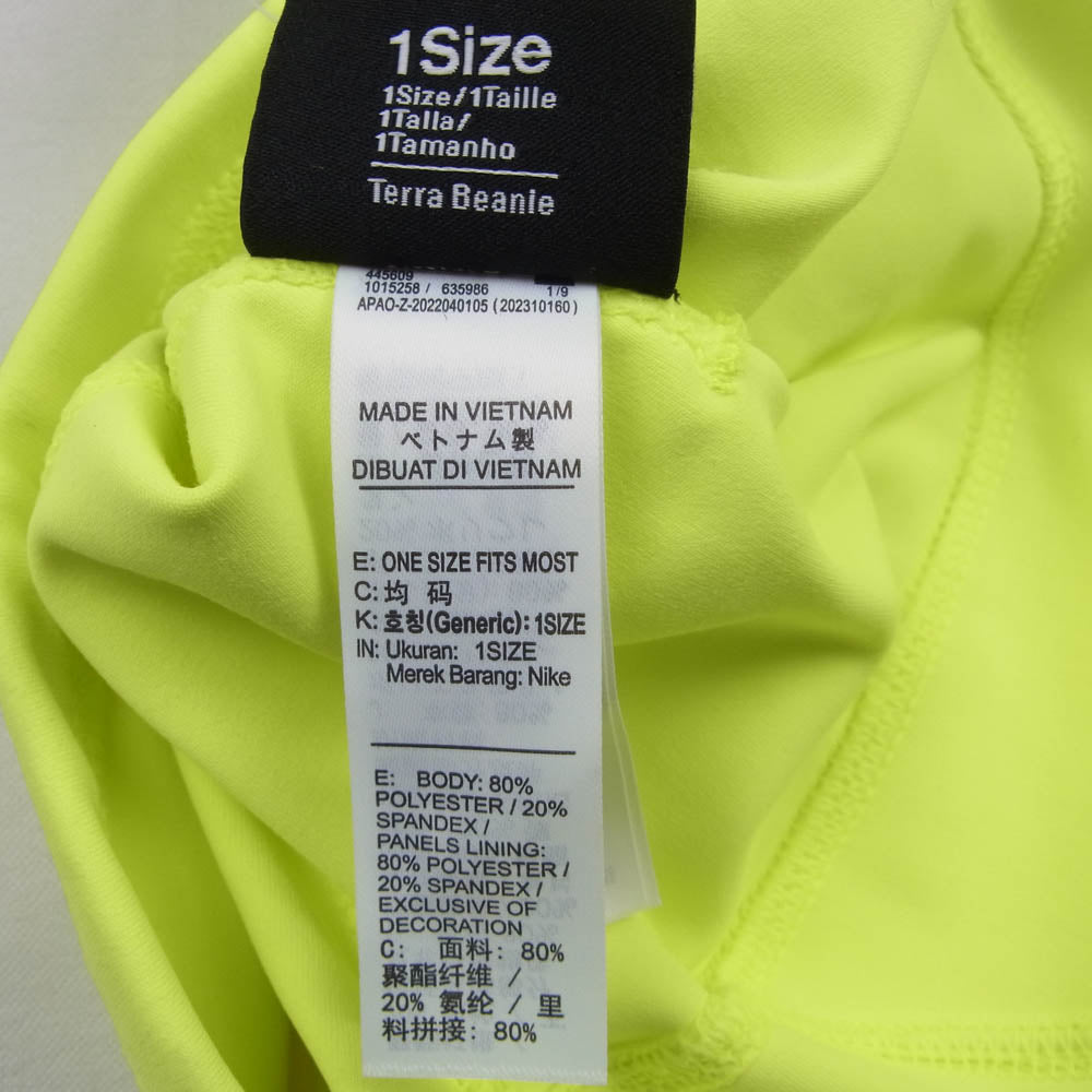NIKE ナイキ HV9115-702 × STUSSY ステューシー Skullcap サーマル ビーニー キャップ 帽子 イエロー系【新古品】【未使用】【中古】
