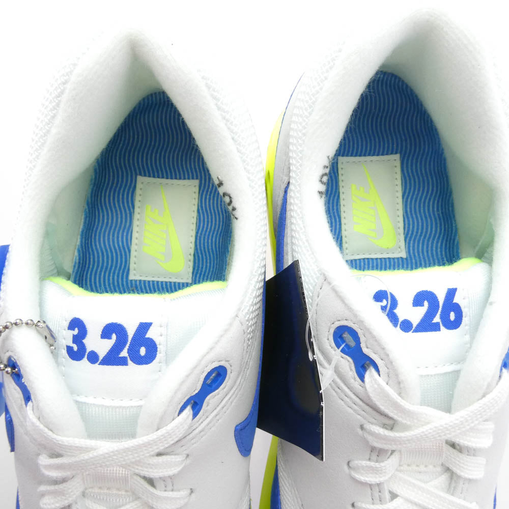 NIKE ナイキ HF2903-100 Air Max 1 ’86 OG エア マックス Royal and Volt ロイヤル アンド ボルト ホワイト系 ブルー系 イエロー系 28.5cm【新古品】【未使用】【中古】
