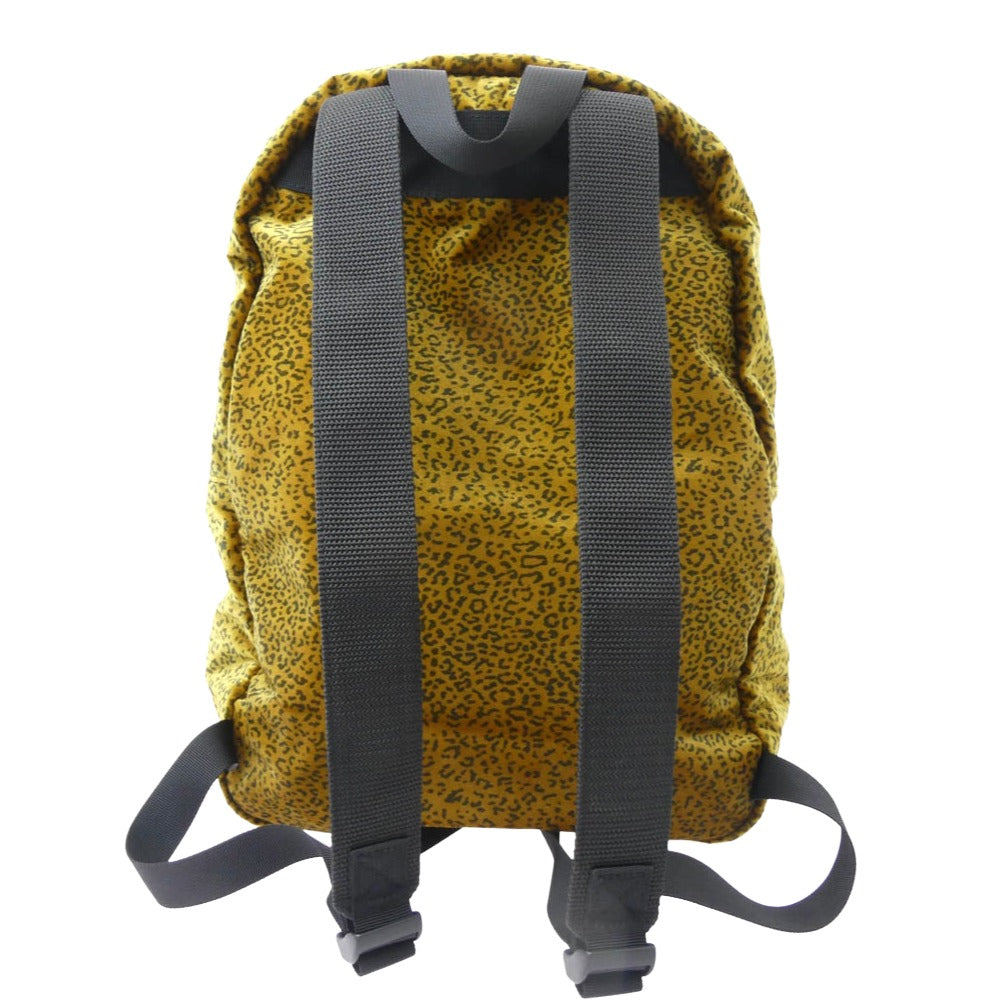 Supreme シュプリーム 25AW Velvet Backpack Tan Leopard ベルベット バックパック タン レオパード ヒョウ柄 リュック デイパック ディープイエロー系 41×31×21cm【新古品】【未使用】【中古】