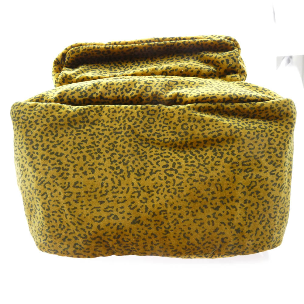 Supreme シュプリーム 25AW Velvet Backpack Tan Leopard ベルベット バックパック タン レオパード ヒョウ柄 リュック デイパック ディープイエロー系 41×31×21cm【新古品】【未使用】【中古】
