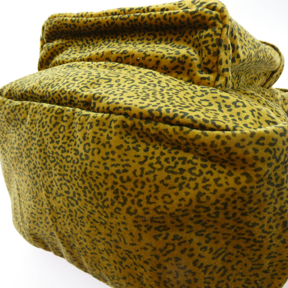 Supreme シュプリーム 25AW Velvet Backpack Tan Leopard ベルベット バックパック タン レオパード ヒョウ柄 リュック デイパック ディープイエロー系 41×31×21cm【新古品】【未使用】【中古】