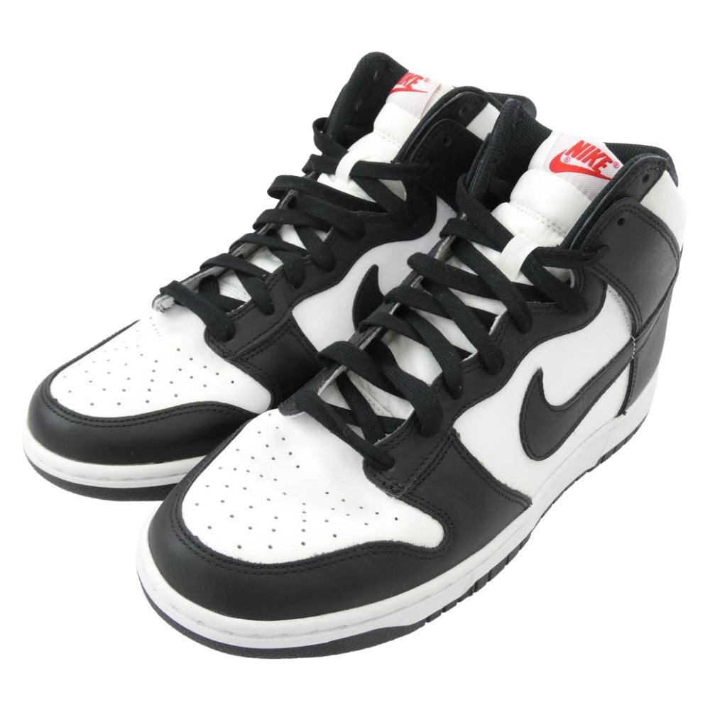 NIKE ナイキ DD1399-103 Dunk High Black and White ダンク ハイ ブラック アンド ホワイト スニーカー ブラック系 28cm【極上美品】【中古】