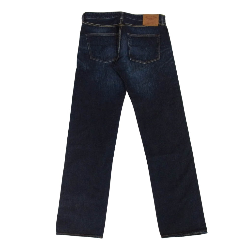 THE FLAT HEAD ザフラットヘッド FN-D110C D110C 14.5oz 左綾ジンバブエコットン レギュラー テーパード ジーンズ デニム パンツ ブルー系 34【極上美品】【中古】