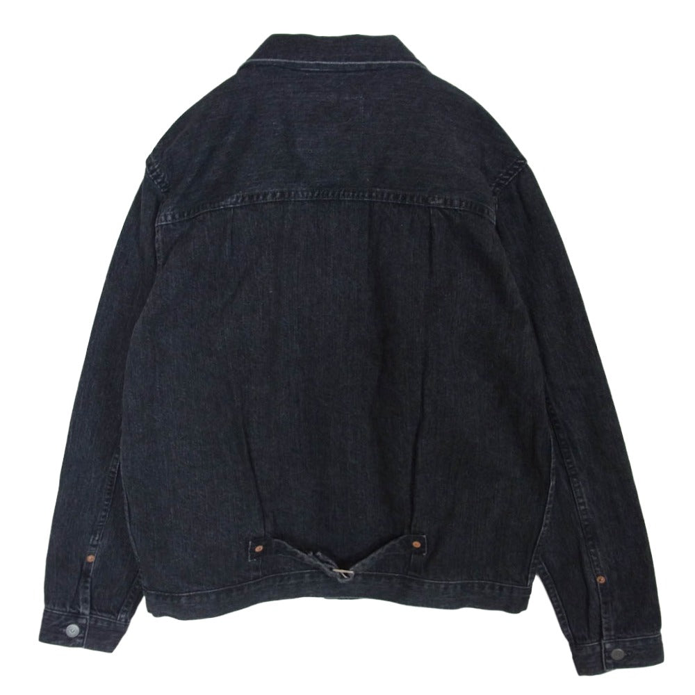 THE FLAT HEAD ザフラットヘッド FN-OJ-DB001 12.5oz 加工 ブラックデニム ジャケット 40sモデル ブラック系 42【極上美品】【中古】