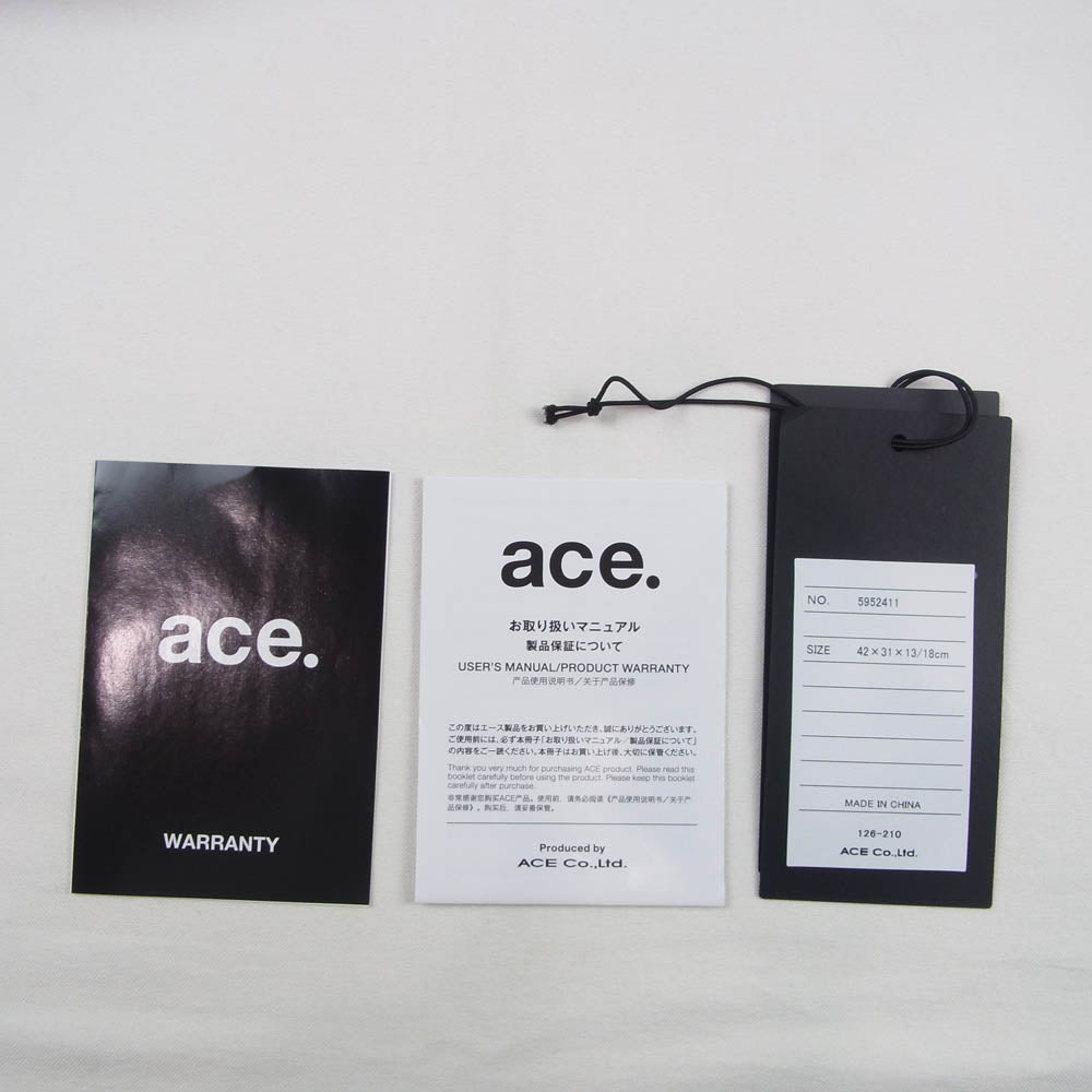 ace. エース 5952411 コーデュラ バリスティック 2WAY ブリーフ ケース バッグ ブラック系【中古】