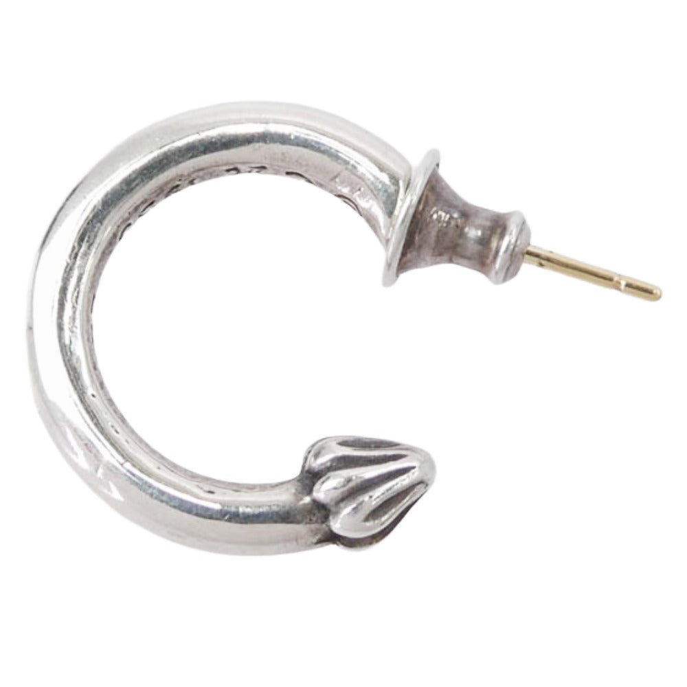 CHROME HEARTS クロムハーツ（原本無） HOOP PLAIN プレーン フープ シルバー ピアス シルバー系 表記なし【中古】