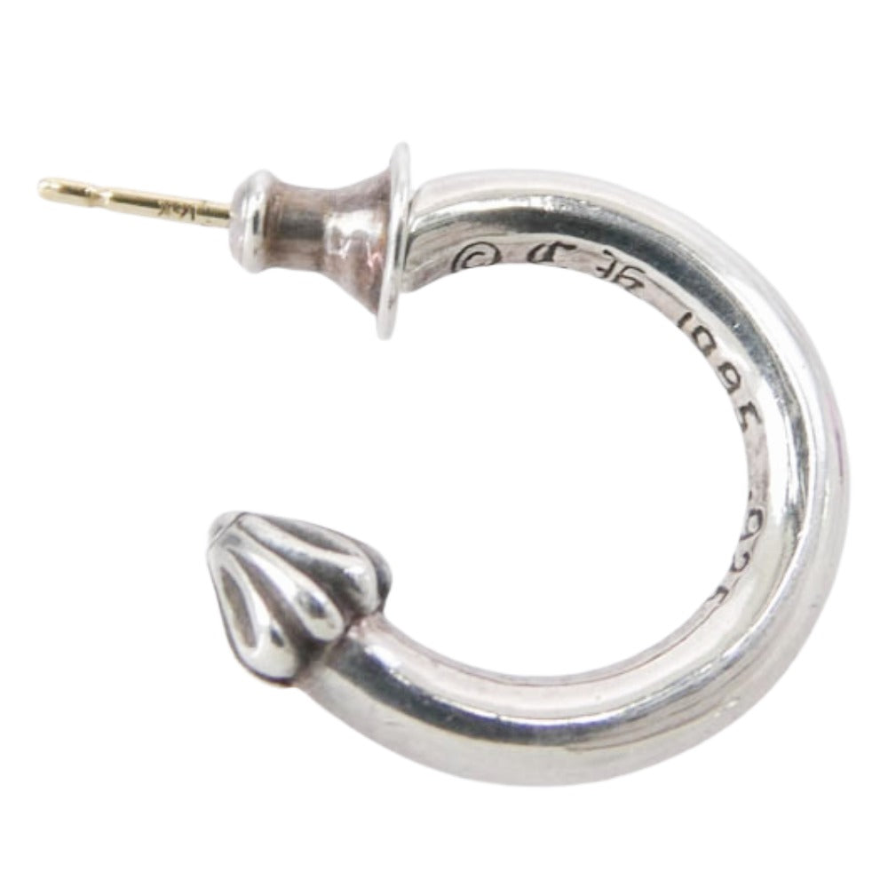 CHROME HEARTS クロムハーツ（原本無） HOOP PLAIN プレーン フープ シルバー ピアス シルバー系 表記なし【中古】