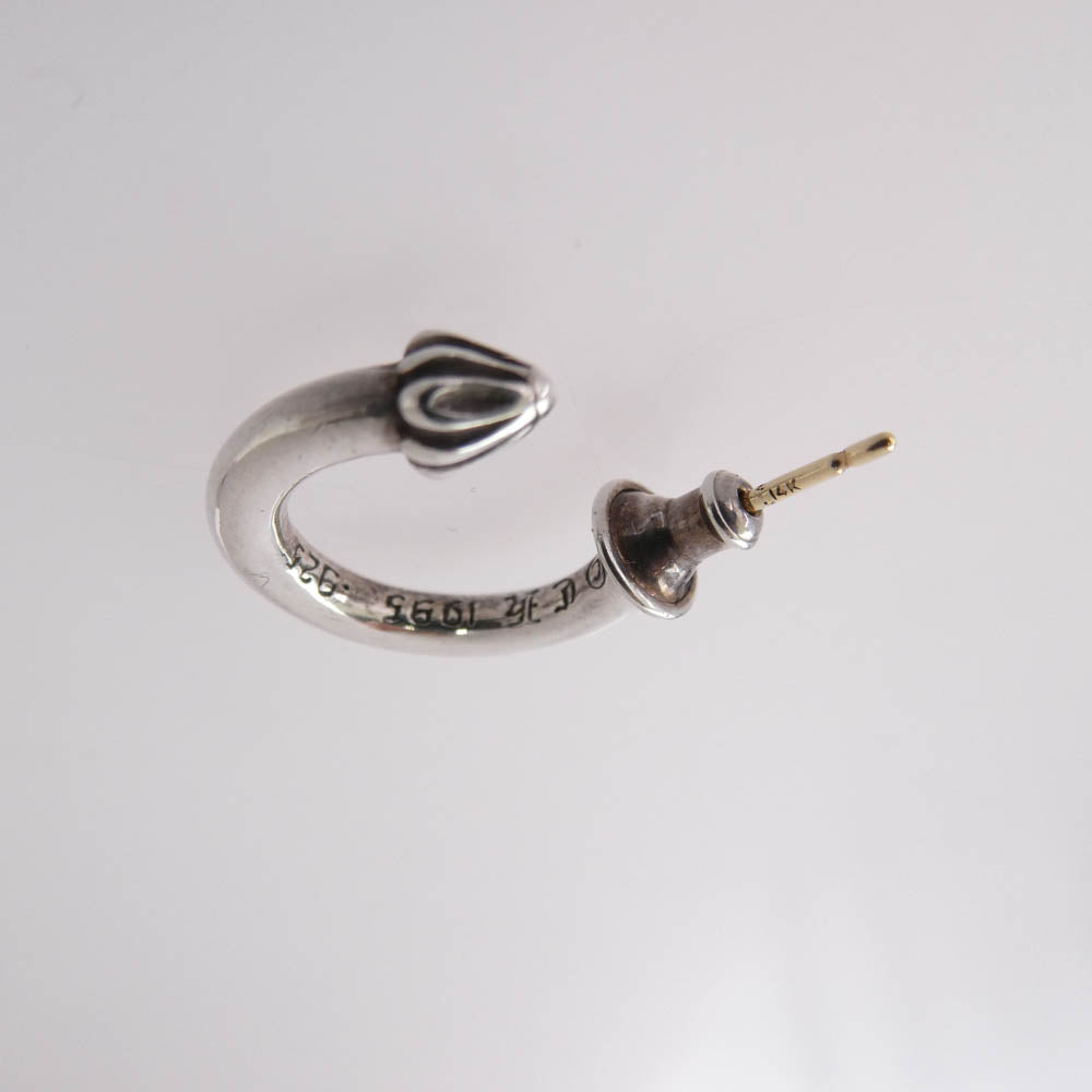 CHROME HEARTS クロムハーツ（原本無） HOOP PLAIN プレーン フープ シルバー ピアス シルバー系 表記なし【中古】