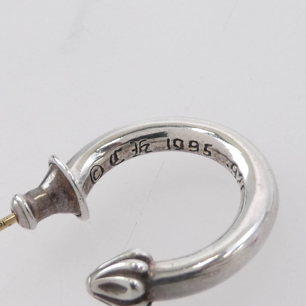 CHROME HEARTS クロムハーツ（原本無） HOOP PLAIN プレーン フープ シルバー ピアス シルバー系 表記なし【中古】