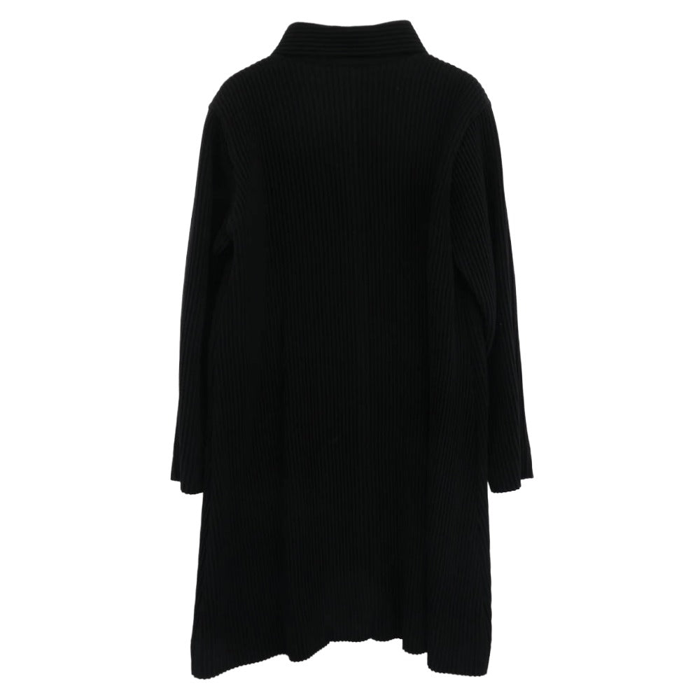 HOMME PLISSE ISSEY MIYAKE オム プリッセ イッセイミヤケ 17AW プリーツ ロング コート ブラック系 1【中古】
