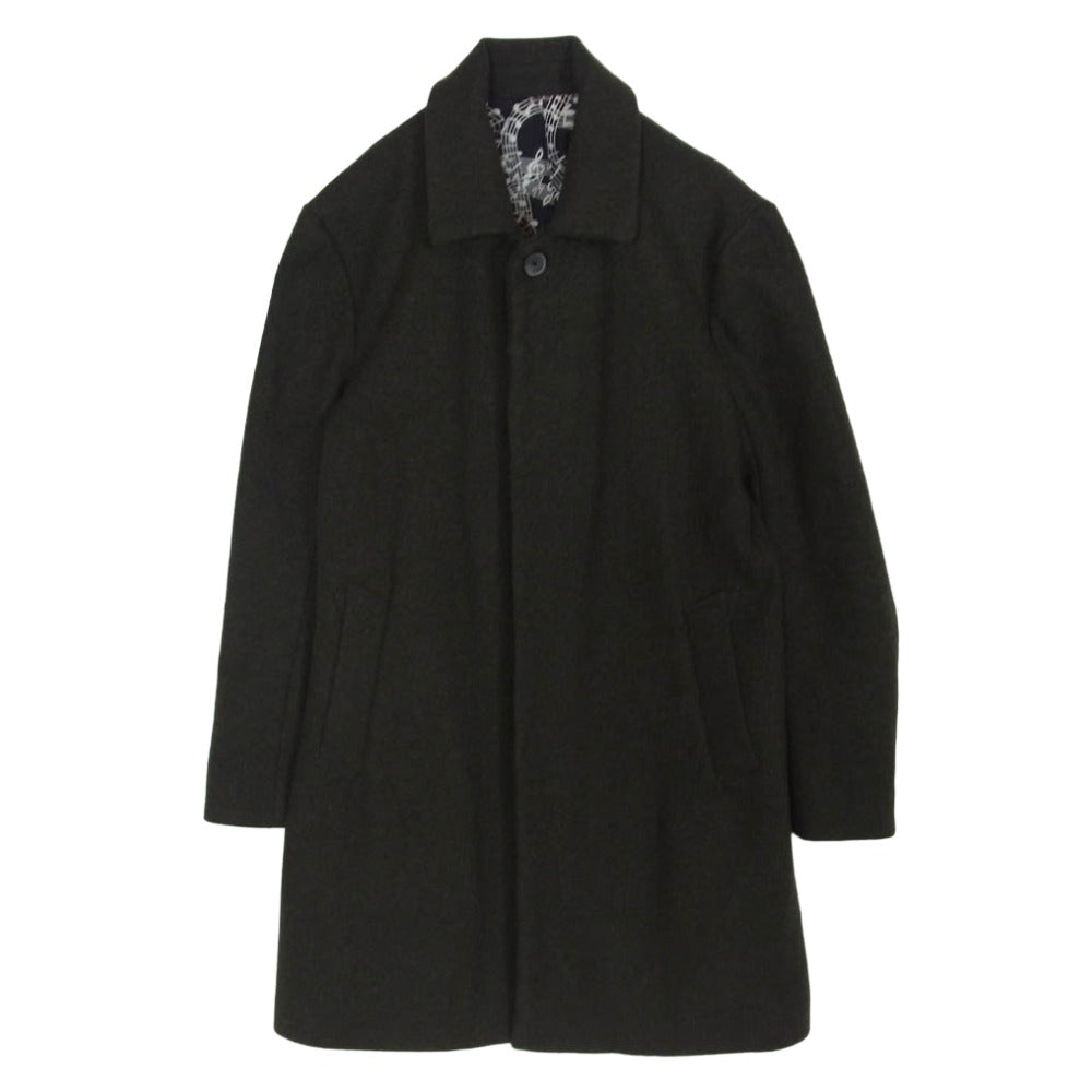 NUMBER(N)INE ナンバーナイン STUDIOUS 別注 カシミヤ混 ステンカラー コート モスグリーン系 1【中古】