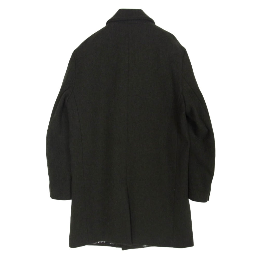 NUMBER(N)INE ナンバーナイン STUDIOUS 別注 カシミヤ混 ステンカラー コート モスグリーン系 1【中古】