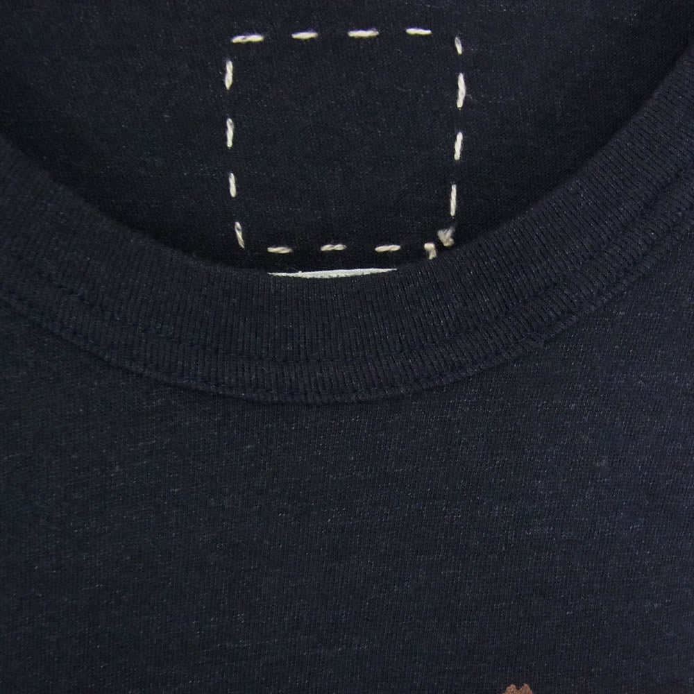 VISVIM ビズビム 25AW 0125205010024 JUMBO TEE S/S REPUBLICNAVY ジャンボ 半袖 Tシャツ カットソー ネイビー系 1【中古】