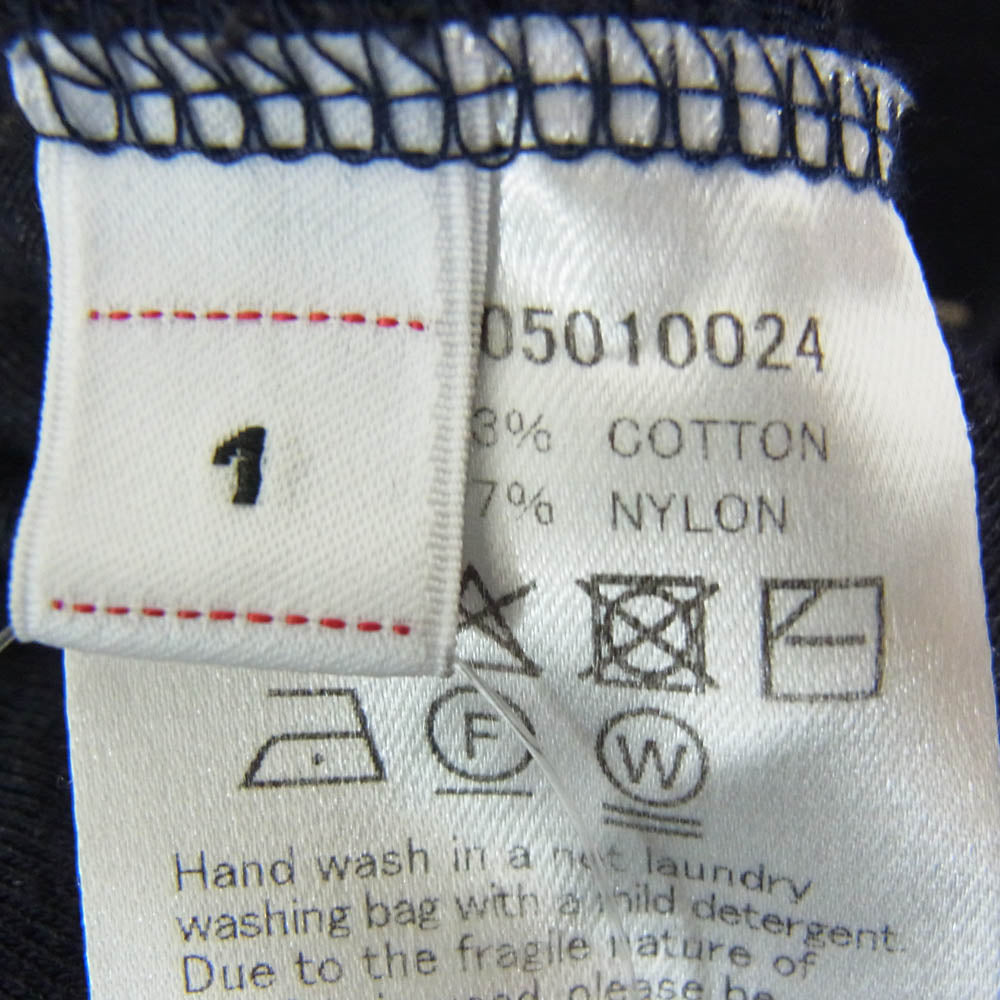 VISVIM ビズビム 25AW 0125205010024 JUMBO TEE S/S REPUBLICNAVY ジャンボ 半袖 Tシャツ カットソー ネイビー系 1【中古】