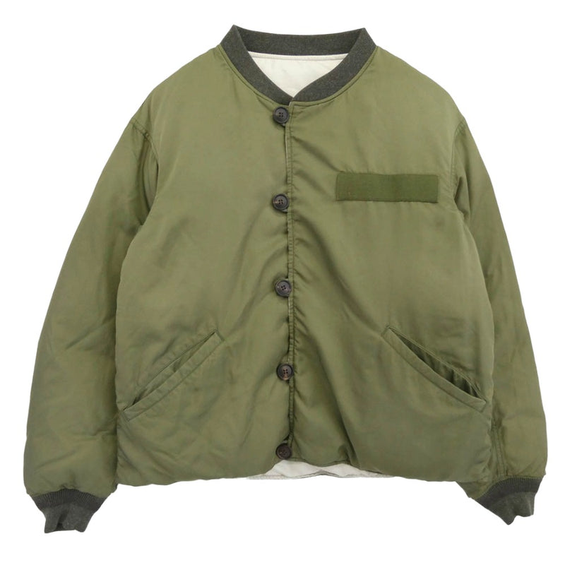 VISVIM ビズビム 23AW 0123205013002 CORPS DOWN JKT GREEN 天然染色加工 コープス リバーシブル ダウン ジャケット カーキ系 1【中古】