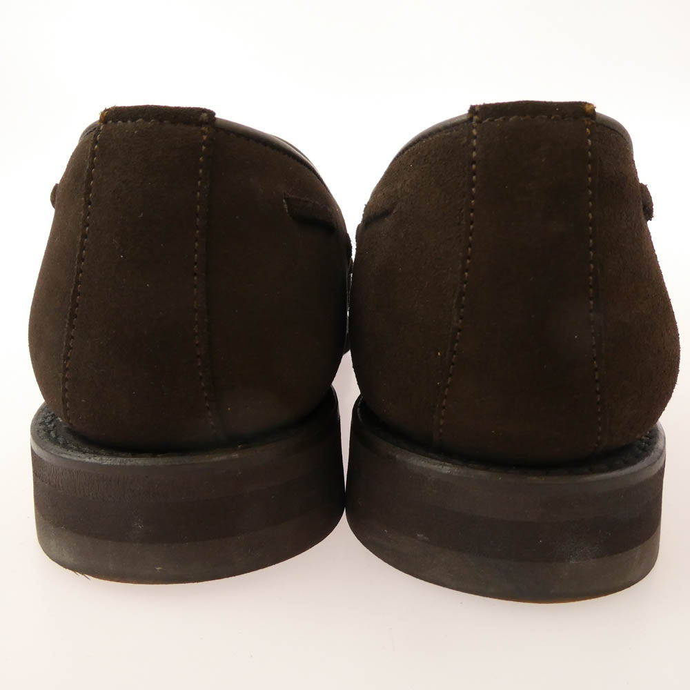 Berwick バーウィック 8491SBVIDB タッセル スエード ローファー シューズ ブラウン系 5.5【中古】