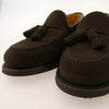 Berwick バーウィック 8491SBVIDB タッセル スエード ローファー シューズ ブラウン系 5.5【中古】