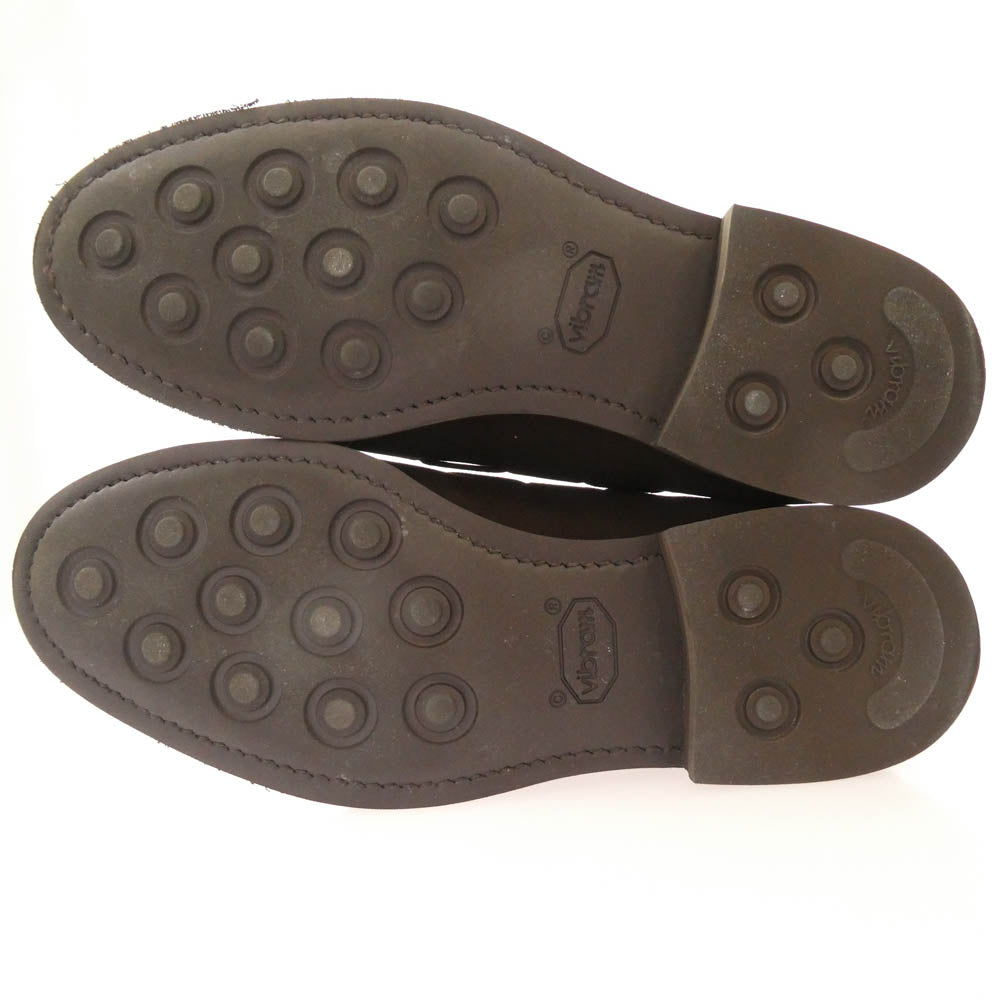 Berwick バーウィック 8491SBVIDB タッセル スエード ローファー シューズ ブラウン系 5.5【中古】