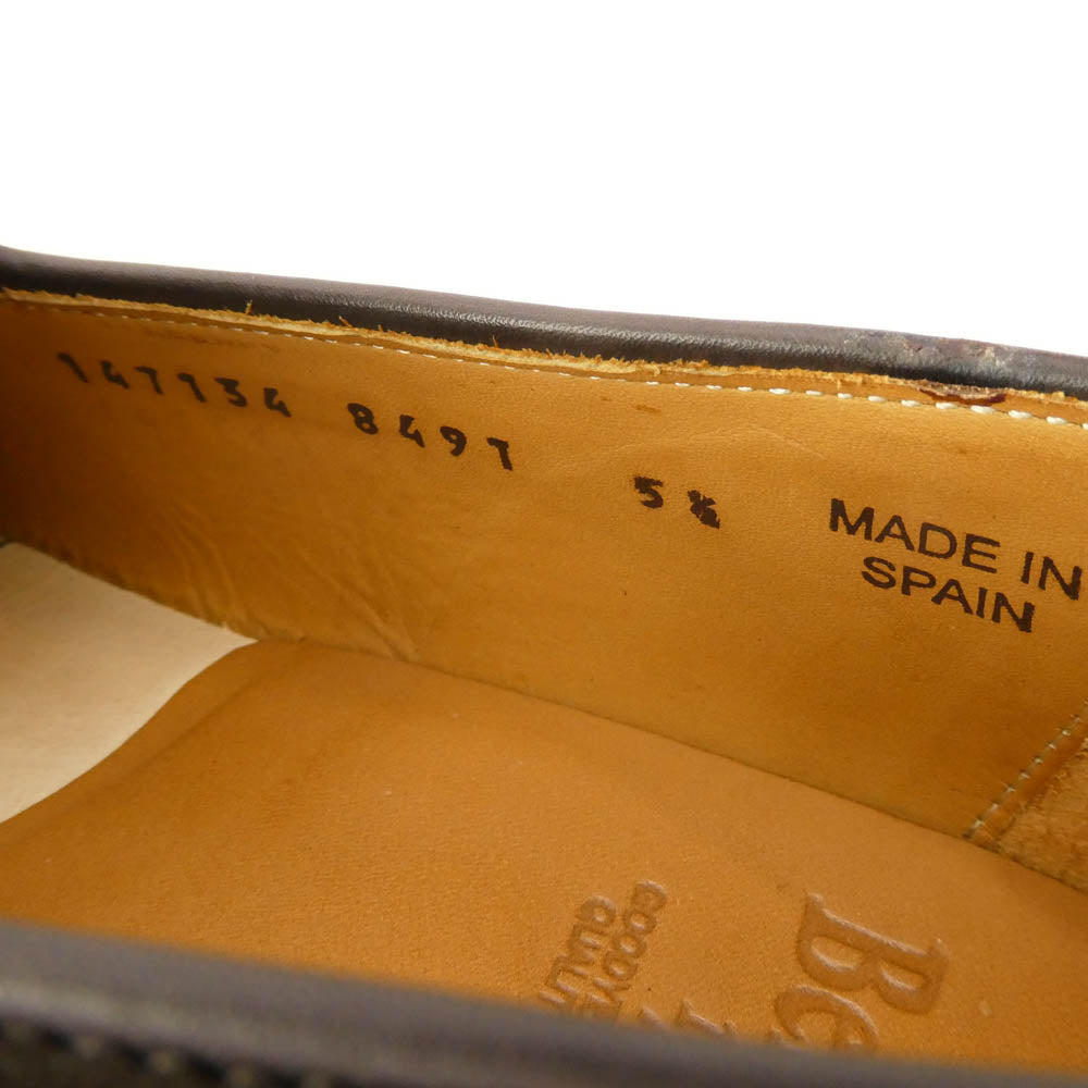 Berwick バーウィック 8491SBVIDB タッセル スエード ローファー シューズ ブラウン系 5.5【中古】