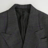 アーネストダブルベイカー ウール チェック ジャケット パンツ スーツ セットアップ グレー系 46【中古】