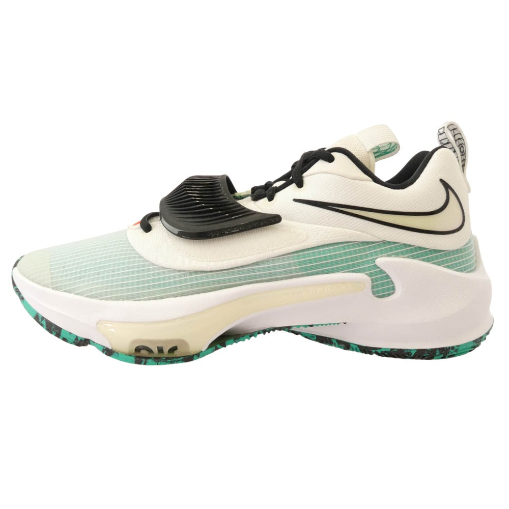 NIKE ナイキ DA0694-101 Zoom Freak 3 ズームフリーク3 ホワイト クリアエメラルド スニーカー ブルー系 27.5cm【中古】