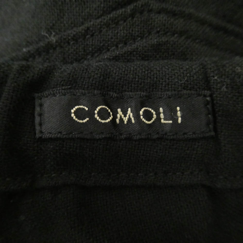 COMOLI コモリ 25SS B01-03010 オックス ドローストリング パンツ ブラック系 2【極上美品】【中古】