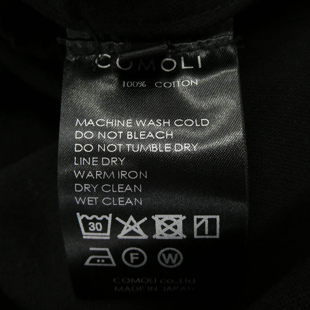 COMOLI コモリ 25SS B01-03010 オックス ドローストリング パンツ ブラック系 2【極上美品】【中古】