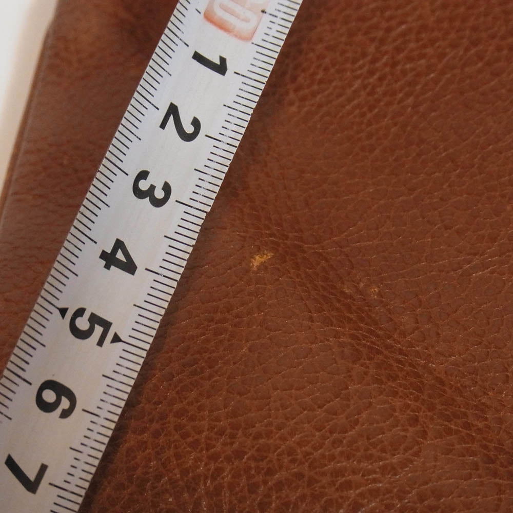 IL BISONTE イルビゾンテ レザー がま口 ショルダー ポシェット バッグ ライトブラウン系【中古】