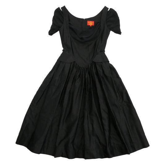 Vivienne Westwood ヴィヴィアンウエストウッド RED LABEL レッドレーベル ノースリーブ ワンピース ドレス ブラック系 2【中古】