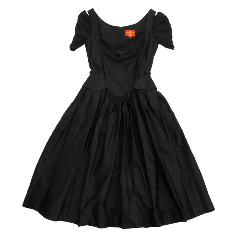 Vivienne Westwood ヴィヴィアンウエストウッド RED LABEL レッドレーベル ノースリーブ ワンピース ドレス ブラック系 2【中古】
