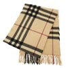 BURBERRY バーバリー カシミア チェック マフラー ベージュ系【中古】