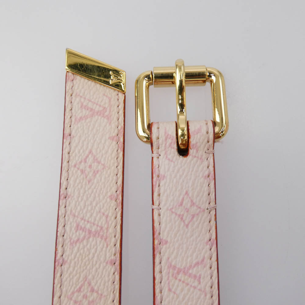 LOUIS VUITTON ルイ・ヴィトン M9273W モノグラム サンチュール チェリーブロッサム ローズ ベルト ピンク系 80/32【中古】