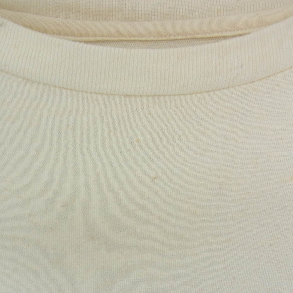 barbell object bo-05c04 bo top ヘンプ混 天竺 長袖 ロングスリーブ カットソー Tシャツ オフホワイト系 FREE【中古】