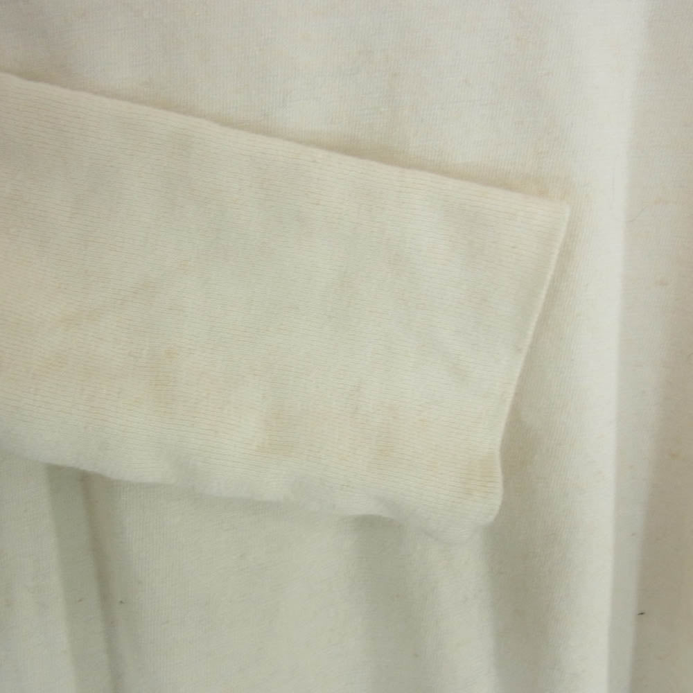 barbell object bo-05c04 bo top ヘンプ混 天竺 長袖 ロングスリーブ カットソー Tシャツ オフホワイト系 FREE【中古】