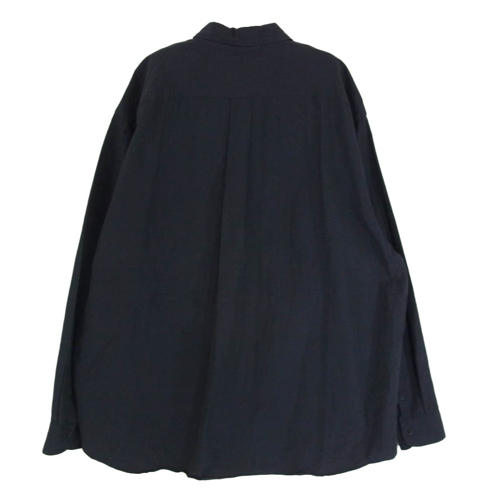 COMOLI コモリ 25SS B01-02001 レギュラカラー 長袖 コモリシャツ ネイビー系 2【中古】