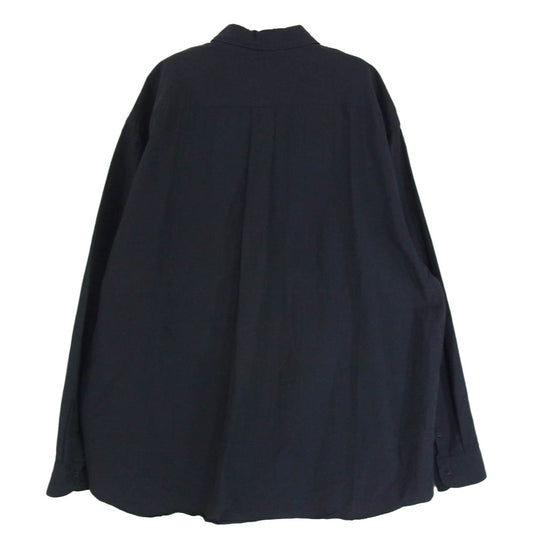 COMOLI コモリ 25SS B01-02001 レギュラカラー 長袖 コモリシャツ ネイビー系 2【中古】